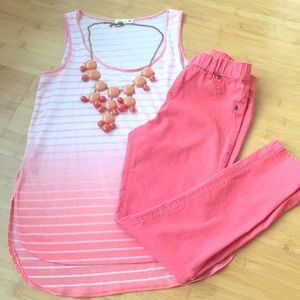 Soprano striped ombré tank